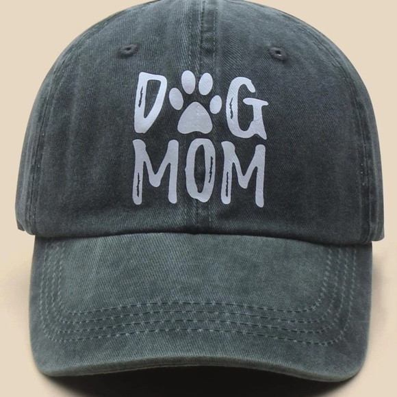 Dog Mom Paw Baseball Cap Adjustable Vintage Look - Picture 3 of 3